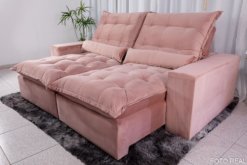 Sofa-Retratil-e-Reclinavel-Castor-2.30m-Veludo-Rose