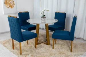 Mesa-Natalle-Tampo-Off-100×100-com-4-Cadeiras-Crystal-Assento-Azul-B64