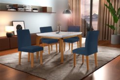 mesa-londrina-imbuia-tampo-off-4-cadeiras-luxo-assento-azul-rufato