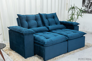 Sofa-Retratil-Reclinavel-3-Lug.-Grecia-2.00m-Veludo-Azul